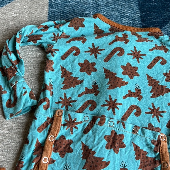 Kickee Pants 9-12 months Zip-Up Footless One Piece Christmas Cookies - Picture 12 of 16